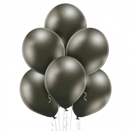 8 Ballons glossy Ø 30cm argent