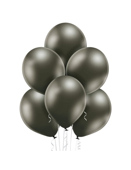 8 Ballons glossy Ø 30cm argent