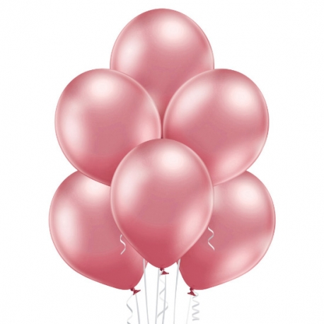 8 Ballons glossy Ø 30cm rose gold