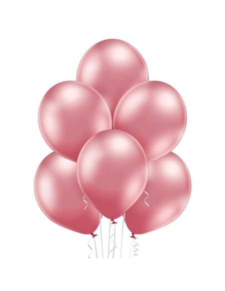 8 Ballons glossy Ø 30cm rose gold