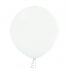 25 Ballons metallisés diamètre 12cm blanc 