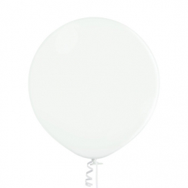 25 Ballons metallisés diamètre 12cm blanc 