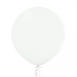 1 Ballon pastel Ø 60cm blanc