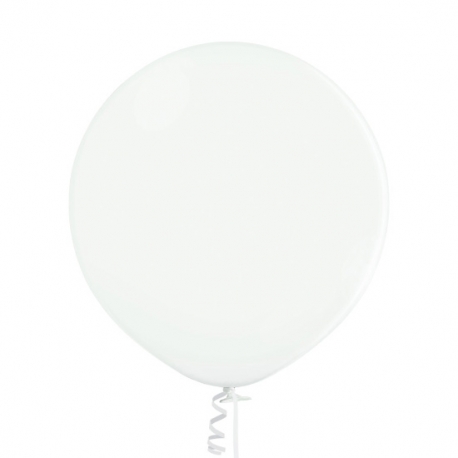 25 Ballons metallisés diamètre 12cm blanc 