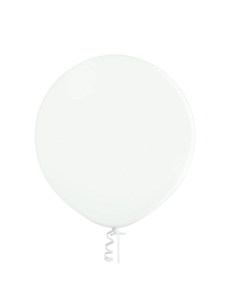 25 Ballons metallisés diamètre 12cm blanc 