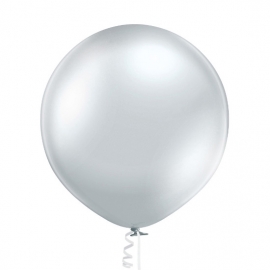 1 Ballon glossy Ø 60cm argent