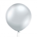1 Ballon glossy Ø 60cm argent