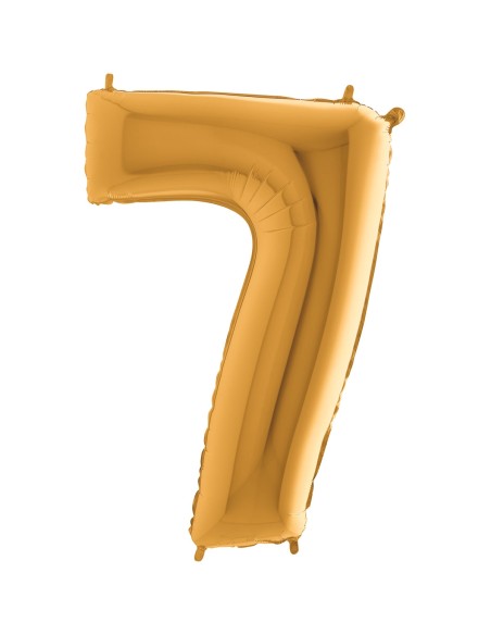 Ballon mylar 102cm or - Chiffre 6