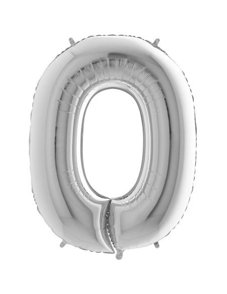 Ballon mylar 102cm or - Chiffre 0