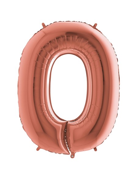 Ballon mylar 102cm argent - Chiffre 0