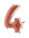 Ballon mylar 102cm rose gold - Chiffre 3