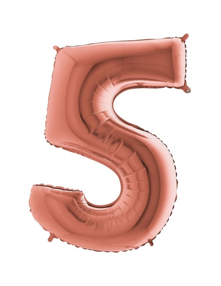 Ballon mylar 102cm rose gold - Chiffre 4