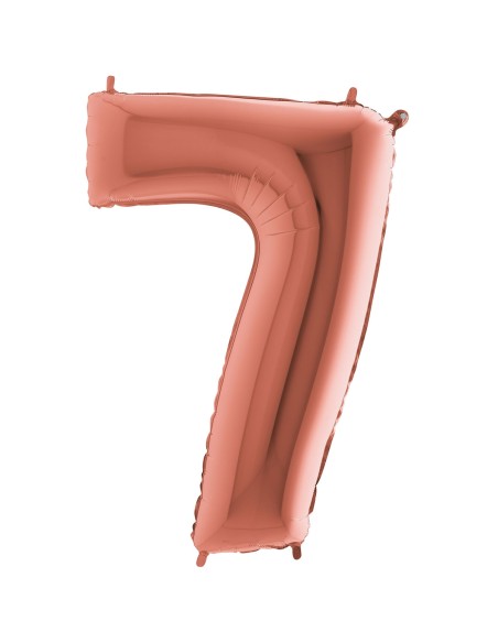 Ballon mylar 102cm rose gold - Chiffre 6