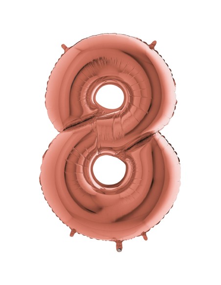 Ballon mylar 102cm rose gold - Chiffre 7