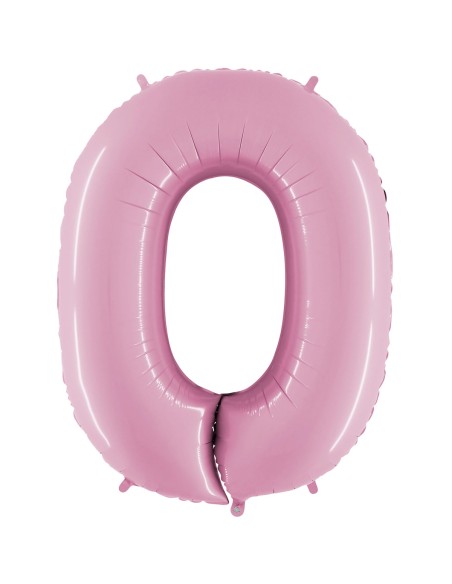 Ballon mylar 102cm rose gold - Chiffre 0