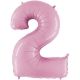 Ballon mylar 102cm rose - Chiffre 1