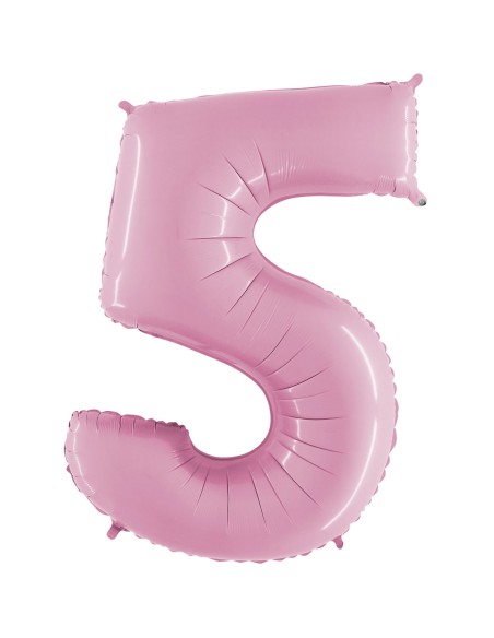 Ballon mylar 102cm rose - Chiffre 4