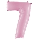 Ballon mylar 102cm rose - Chiffre 6