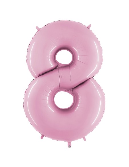 Ballon mylar 102cm rose - Chiffre 7