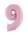 Ballon mylar 102cm rose - Chiffre 8