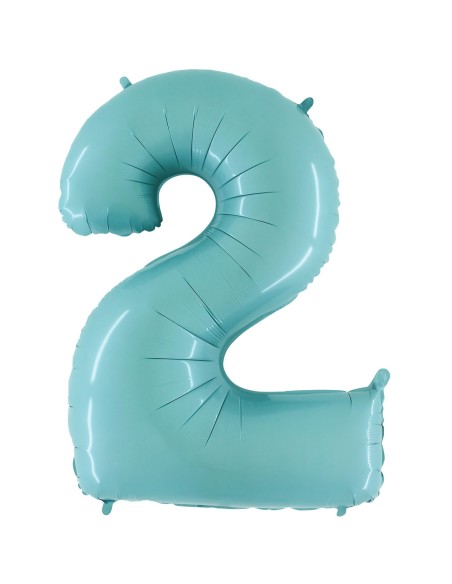Ballon mylar 102cm bleu - Chiffre 1