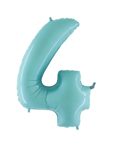 Ballon mylar 102cm bleu - Chiffre 3