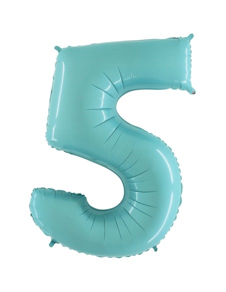 Ballon mylar 102cm bleu - Chiffre 4