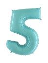 Ballon mylar 102cm bleu - Chiffre 4