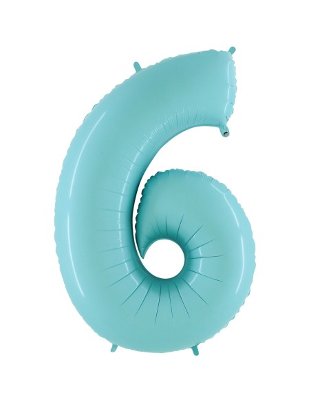 Ballon mylar 102cm bleu - Chiffre 5