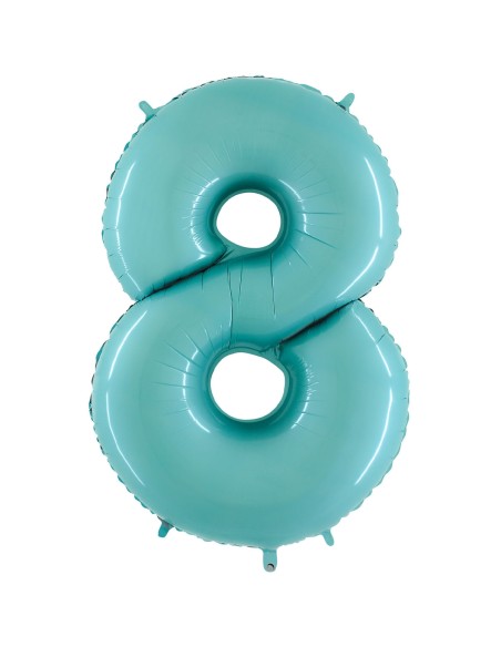 Ballon mylar 102cm bleu - Chiffre 7