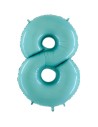 Ballon mylar 102cm bleu - Chiffre 7