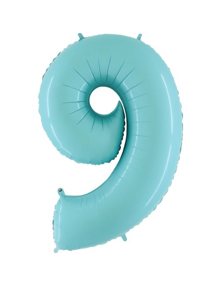 Ballon mylar 102cm bleu - Chiffre 8