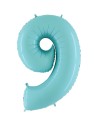 Ballon mylar 102cm bleu - Chiffre 8