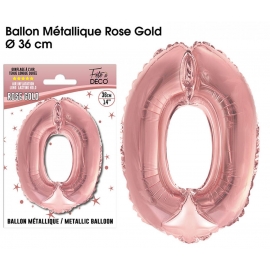 Ballon mylar 36cm argent - Chiffre 9