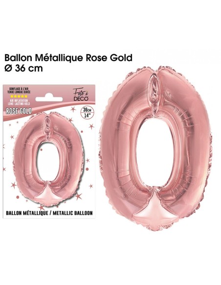 Ballon mylar 36cm argent - Chiffre 9