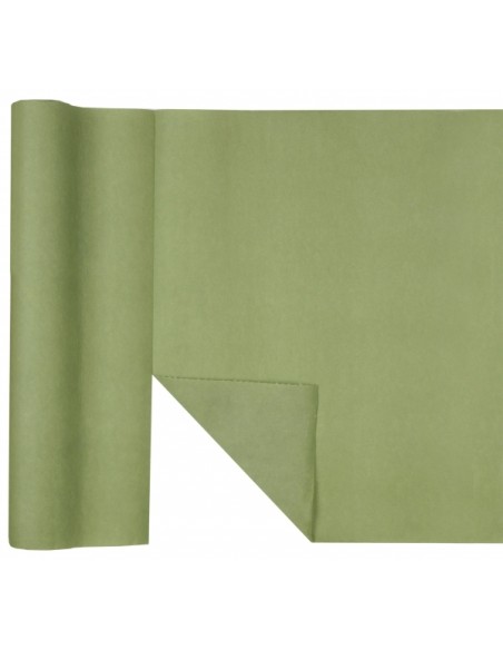 Chemin de table voie seche 0.4x10m bleu marine