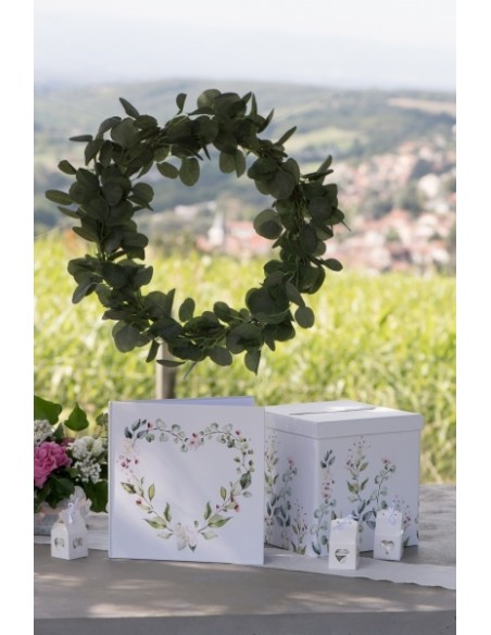 Livre d'or mariage végétal 