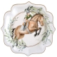 Assiettes Equitation x10