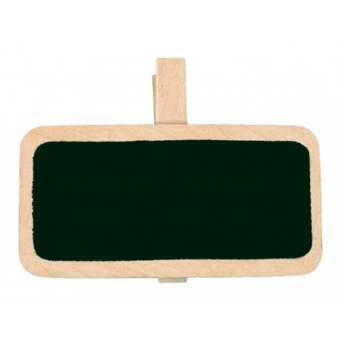 12 ardoises école sur pince blanc