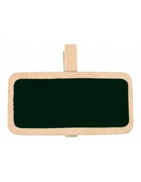 12 ardoises école sur pince blanc