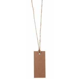12 marque place rectangle ruban kraft