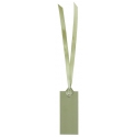 12 marque place rectangle ruban vert sauge