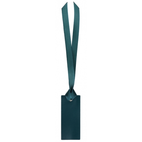 12 marque place rectangle ruban vert sauge