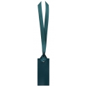 12 marque place rectangle ruban bleu canard