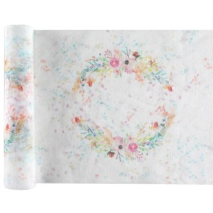 Chemin de table mariage végétal 26cm x3m