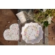 Chemin de table mariage fleuri 26cm x3m