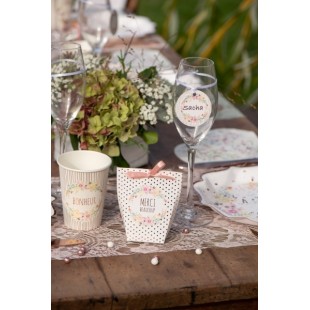 10 assiettes mariage fleuri 2
