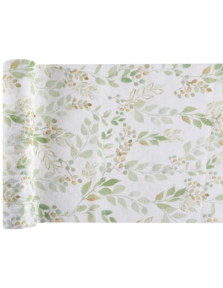 Chemin de table mariage végétal 26cm x3m