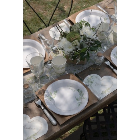 10 assiettes O bonheur