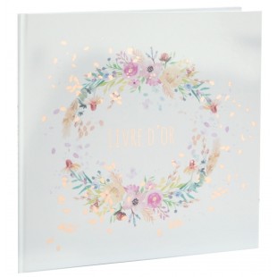 20 serviettes mariage fleuri 